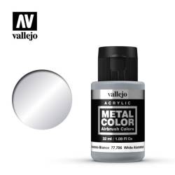 Vallejo Metal Color: White Aluminum Metal Color 32ml Bottle