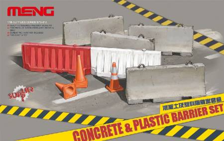 Concrete and Plastic Barrier Set