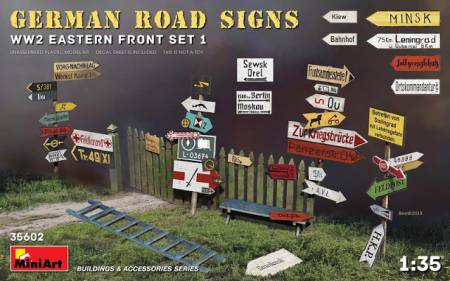 WWII German Road Signs WW2 Eastern Front Set 1