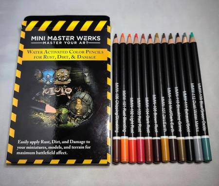 Mini Master Werks Rust Dirt and Damage Weathering Pencils