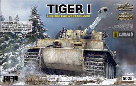 WWII German Tiger Early Production w/ Full Interior & Clear Parts & Workable Track Links