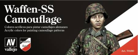 Vallejo Stahlhelm Series: WWII German Waffen SS Camouflage Model Color Paint Set 