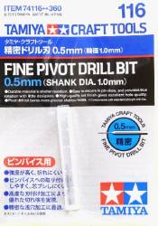 Fine Pivot Drill Bit (0.5mm Shank Dia. 1.0mm)
