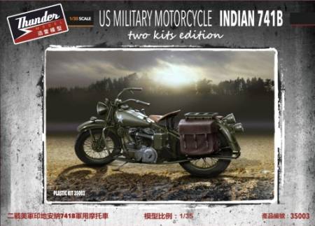 WWII US Military Indian 741B Motorcycle