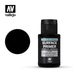 Vallejo Metal Color: Gloss Black Primer 32ml Bottle
