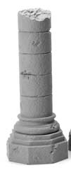 Romanesque Medium Ruined Octagonal Base Column