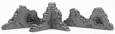 Brick & Stucco Garden Wall Ruins