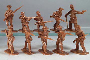 American Civil War Confederate Infantry in Butternut
