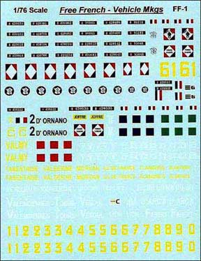 Free French AFV Markings