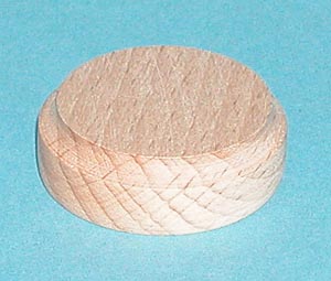Short Round Base - Unpainted - 1.2in x .5in high