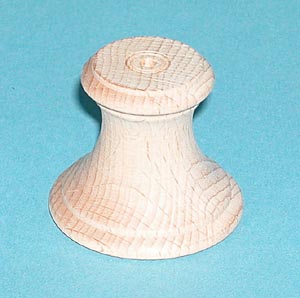 High Round Base - Unpainted - 1in diameter x 1.6in