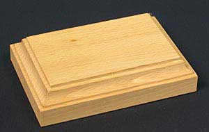 Rectangular Base - Unpainted - 4.25 x 2.7 x 1.2in high