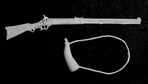 Hawken Rifle & Powder Horn