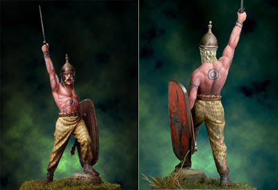 Celtic Warrior, 1st. Century B.C. SG-F120 54 mm 1/32, Series General, Andrea Miniatures Catalogue