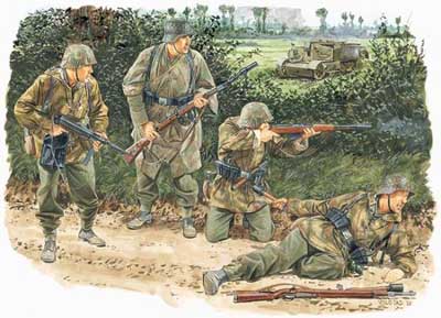 WWII German Kampfgruppe Von Luch, Normandy 1944