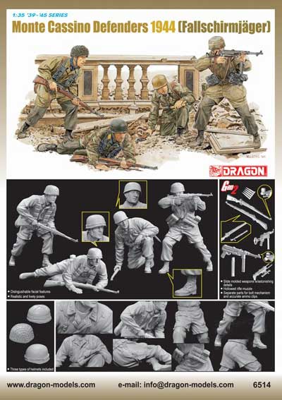 Monte Cassino Defenders 1944 Fallschirmjager