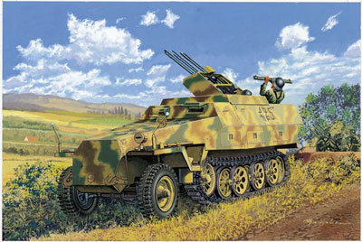 SdKfz 251/21 Ausf. D Schutzenpanzerwagen Drilling MG 151 with Bonus Features