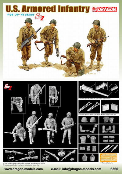 US Armored Infantry (4 figure set)