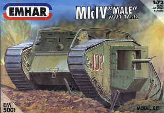 WWI Mk. IV Male British Tank