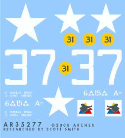 US 6th Armored Division M4A3E2, 15th Tank Battalion