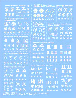 Waffen SS Panzer/Panzergrenadier Division Markings