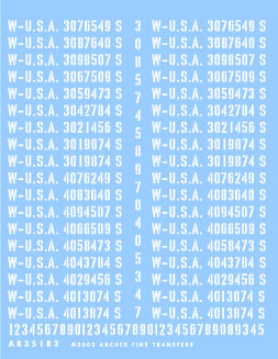 Late War US Registration Codes � Tanks & Tracked Vehicles (Stencil)