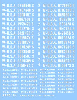 Late War US Registration Codes � Trailers & Workshops (Stencil)