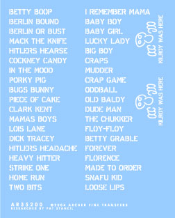 Vehicle Nicknames
