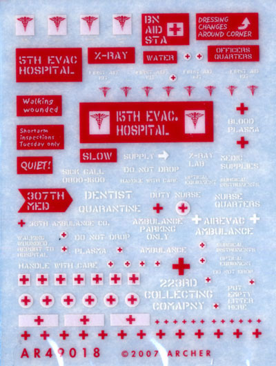 Miscellaneous US Medic Markings