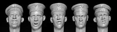 German Heads with Field Caps (Mutz)