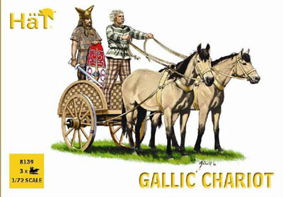 Ancient Gallic Chariot with Warriors