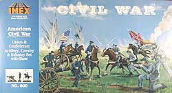 Union & Confederate Cavalry Artillery Infantry Civil War Figure Set