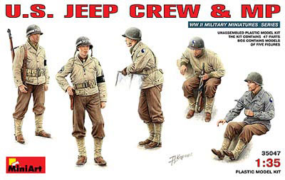 WWII US Jeep Crew & MP
