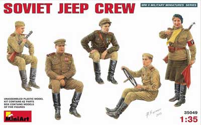 WWII Soviet Jeep Crew
