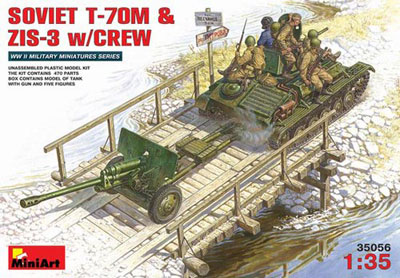 WWII Soviet T-70M & ZiS-3 with Crew