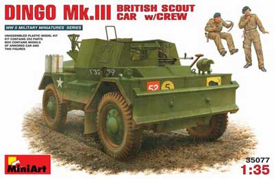 WWII British Dingo Mk. III Scout Car with Crew