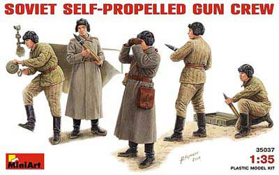 WWII Soviet Self-Propelled Gun Crew (5)