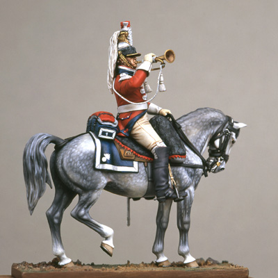 Mounted French Trumpeter, 1st Cuirassiers 1809