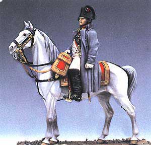Mounted Napoleon I in Overcoat