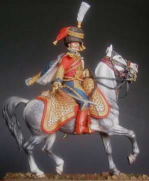 Mounted French 6th Hussars Colonel 1809