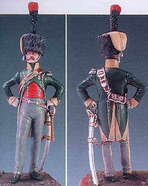 Dismounted Officer, 4th Chasseurs � Cheval 1809