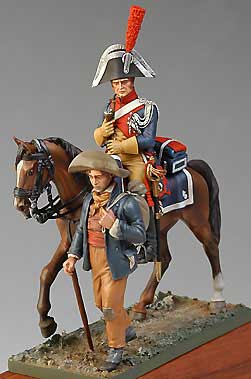 Mounted Officer, Grand Army with Escort 1804