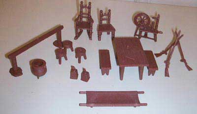 1/32 MARX Reissue 17 piece Revolutionary War accessories for Toy Soldiers 