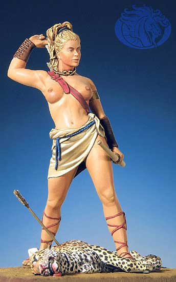 tin toy soldiers  painted Pegaso Girl 80mm Nicolle 