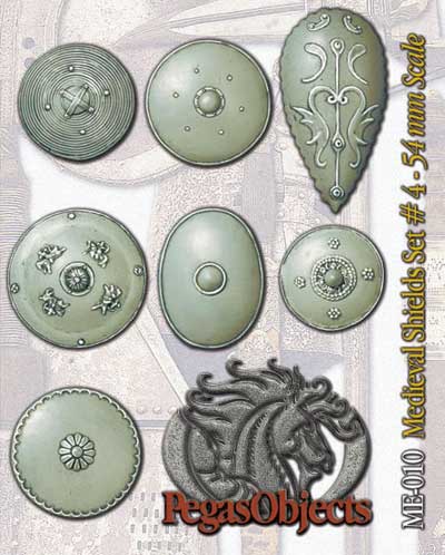 Medieval Oriental Shields Set #4 - ONLY 1 AVAILABLE AT THIS PRICE
