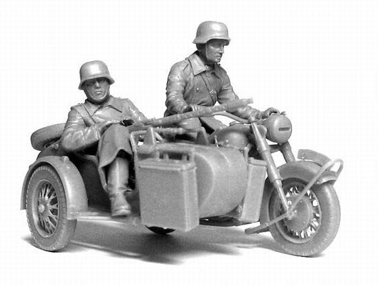 DAMAGED Boxed Vehicle: ZY Toys 1/6 US Army WWII Motorcycle (ZY-8038) *READ  NOTES