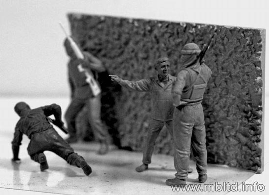 Maquette Figurines 1:35 Iraq Events Set 2 Insurgence - Masterbox 4 Figurines Plastique, échelle 1/35, Référence MAS3576