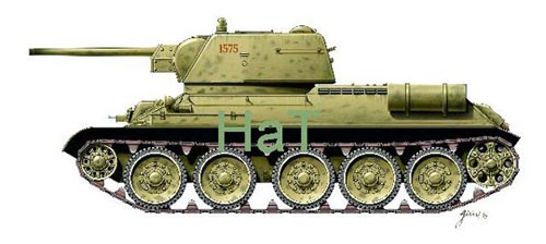 WWII Russian T-34 Mod. 1943 Tank