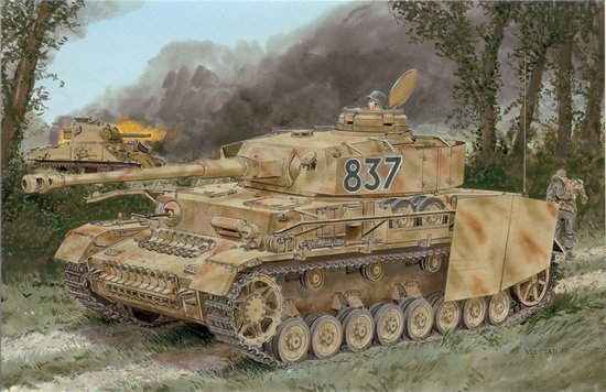 WWII German Pz. Kpfw.IV Ausf. H Late Production with Zimmerit