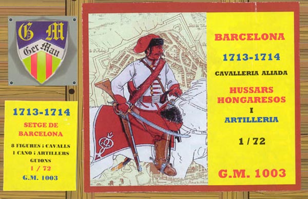 Hungarian Hussars and Artillery, Siege of Barcelona 1701-14 ONLY 4 AVAILABLE